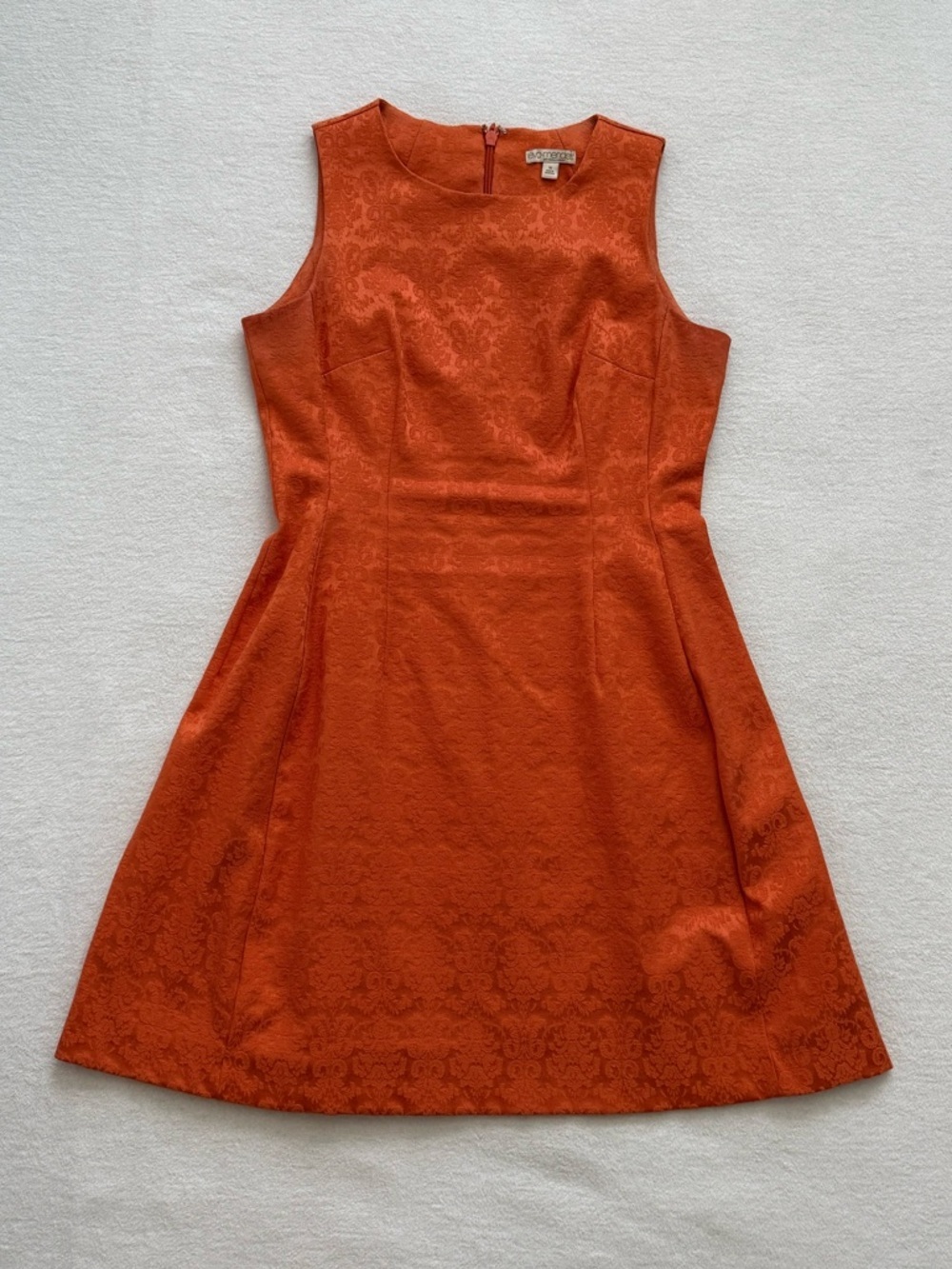 Eva Mendes New York & Company Jacquard Fit & Flare Sleeveless Mini Dress Size 10